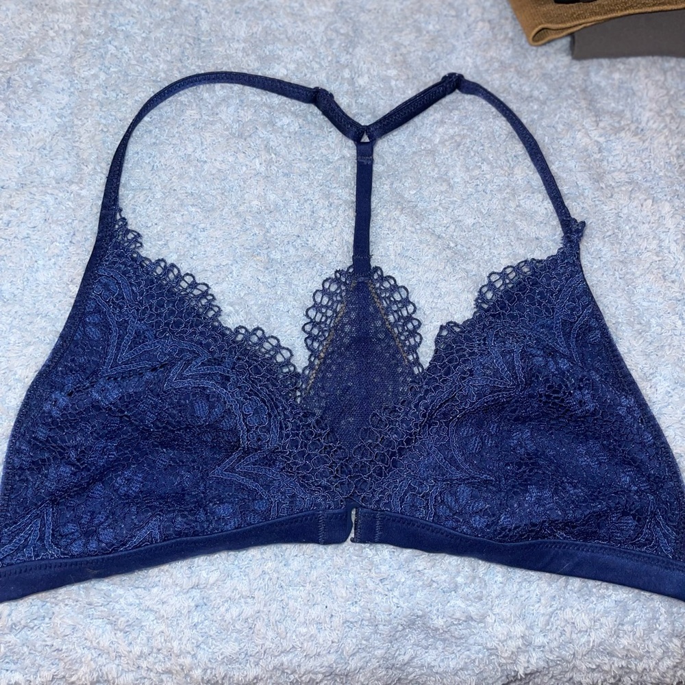 Victoria's Secret Deep Blue Lace Bralette